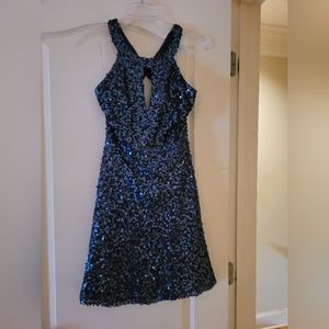 NEW Navy Blue Sequin Dress